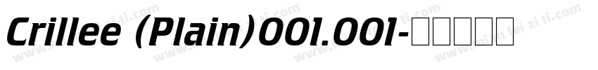 Crillee (Plain)001.001字体转换